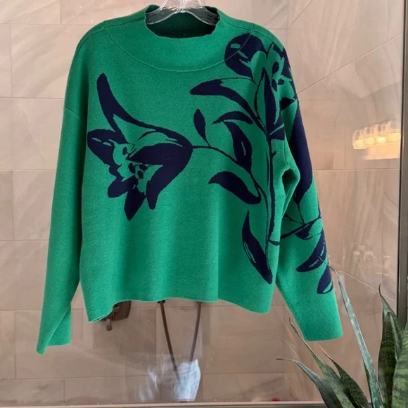 Anthropologie The Carys Mock-Neck Sweater by Maeve, Size Medium, New, Never Worn - Picture 5 of 11